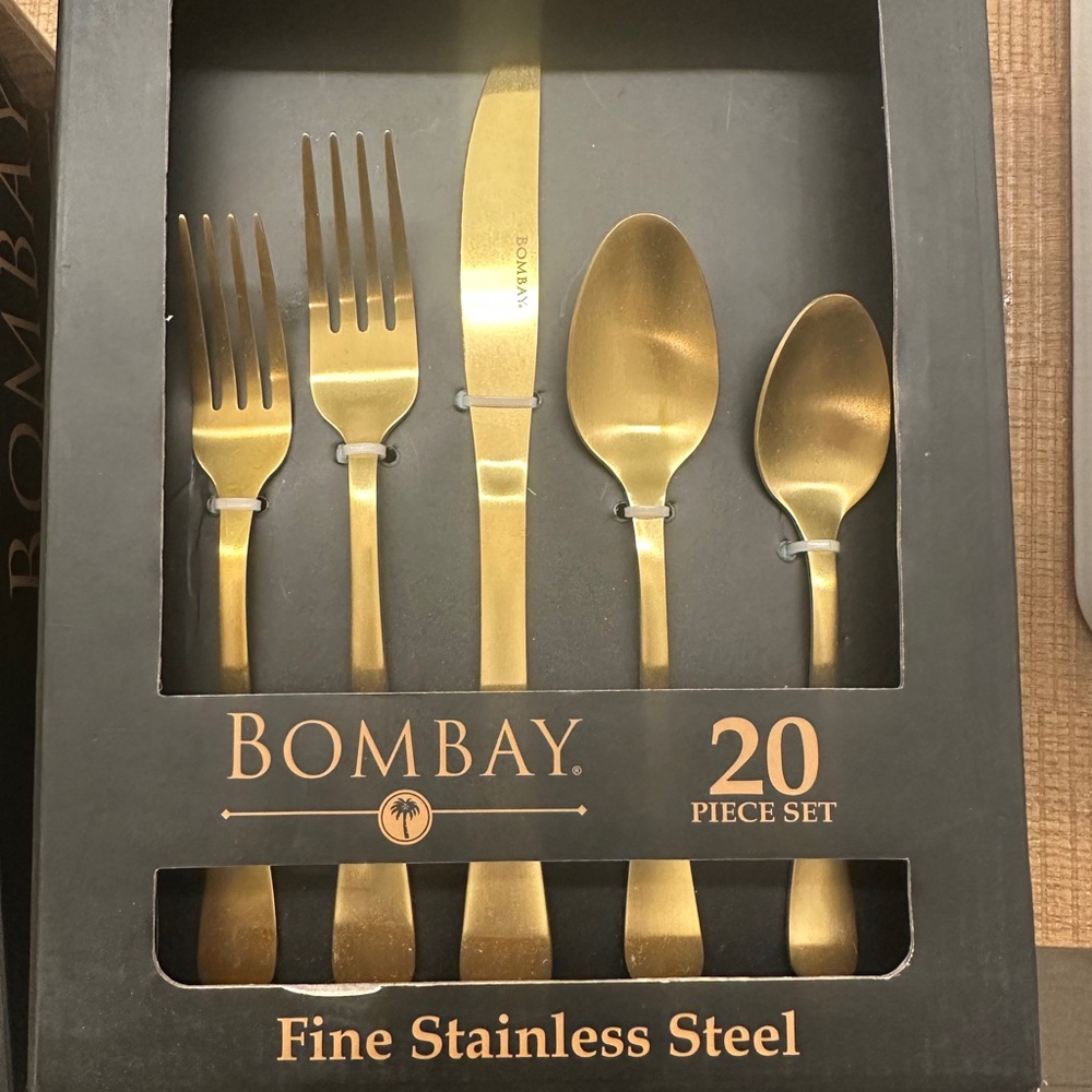 Bombay Luxurious Gold Flatware two sets